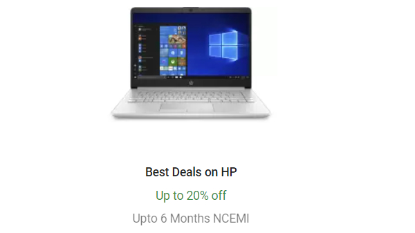 Up To 20% Off On HP Laptops
