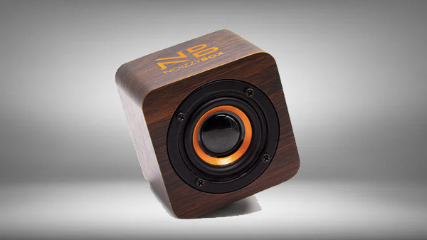 NB NOIZZYBOX Cube XS Premium Wood Finish Portable Wireless Bluetooth 5.0 Speaker