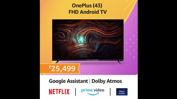 OnePlus 108 cm (43 inches) Y Series Full HD LED Smart Android TV 43Y1