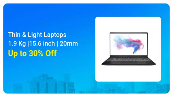 Up To 30% Off On Best Thin And Lightweight Laptops