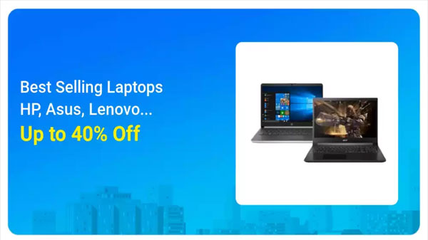 Up To 40% Off On Best Selling Laptops