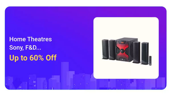 Up To 60% Off On Home Theatres