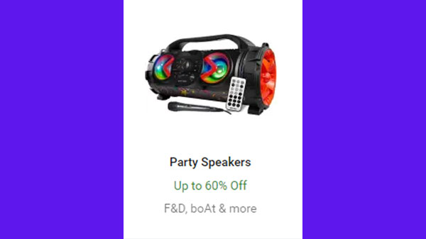 Up To 60% Off On Party Speakers