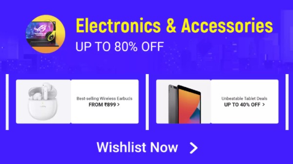 Up To 80% Off On Electronics And Accessories