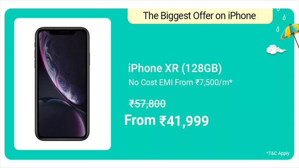 Apple iPhone XR (Blue, 64 GB) (Includes EarPods, Power Adapter)