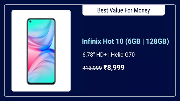 Infinix Hot 10 (Moonlight Jade, 64 GB)  (4 GB RAM)