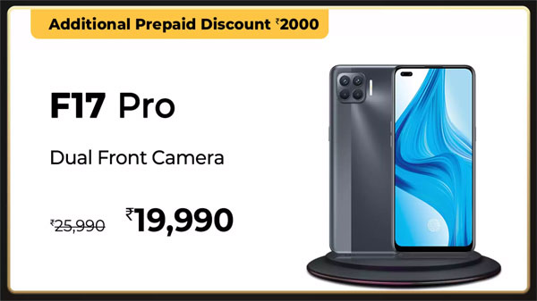 OPPO F17 Pro (Metallic White, 128 GB)  (8 GB RAM)