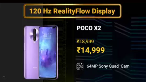 POCO X2 (Atlantis Blue, 64 GB)  (6 GB RAM)
