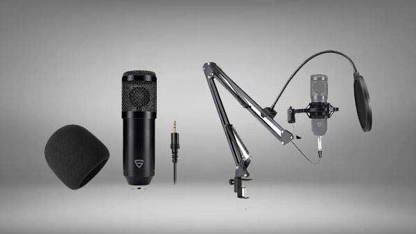 RAEGR Vocalz 250 Condenser Microphone Kit