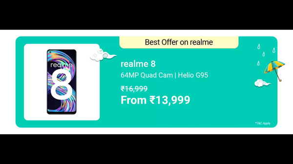 Realme 8 (Cyber Black, 128 GB) (4 GB RAM)