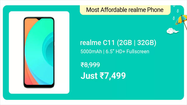 Realme C11 (Rich Grey, 32 GB) (2 GB RAM)