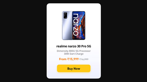 Realme narzo 30 Pro 5G