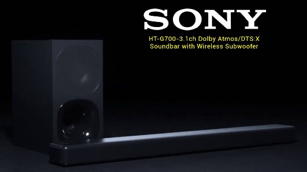 Sony HT-G700-3.1ch Dolby Atmos/DTS:X Soundbar with wireless subwoofer