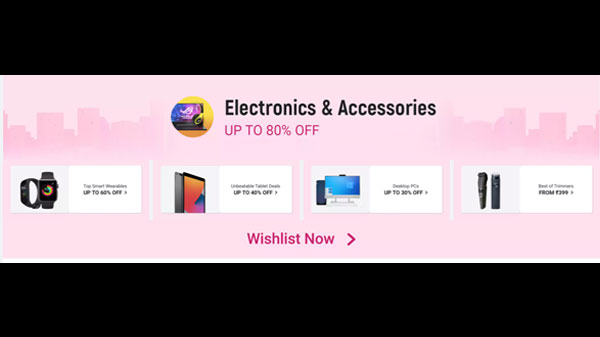 Up To 80% Off On Electronics and Accessories