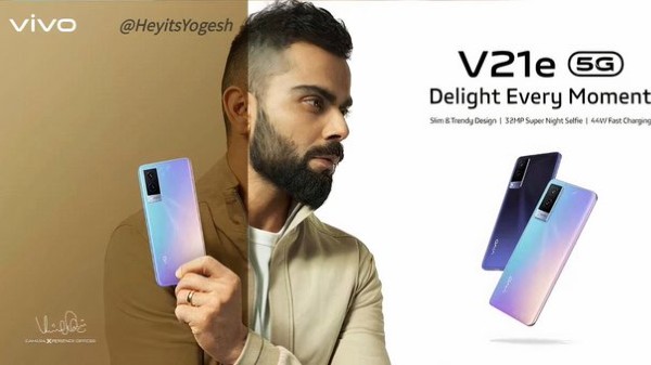 Vivo V21e 5G Design, Color Options Leak