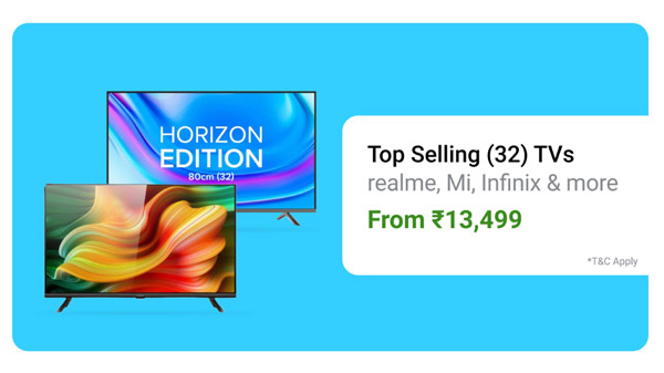 32-Inch Top-Selling TVs Starts From Rs. 13,499