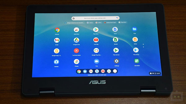 Asus Chromebook Flip C214 Software Experience