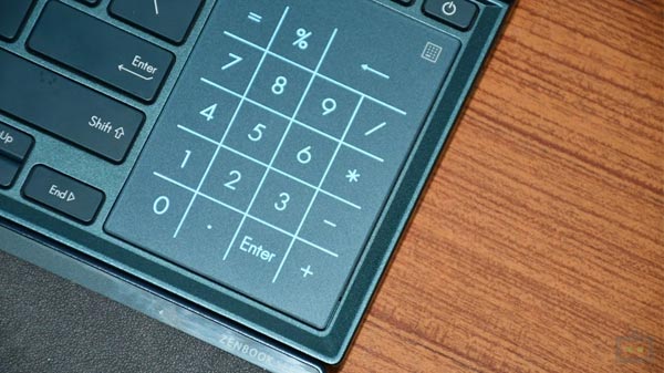 Asus ZenBook Pro Duo 15 OLED Keyboard And Trackpad