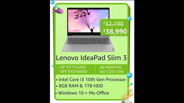 Lenovo IdeaPad Slim 3 10th Gen Intel Core i3