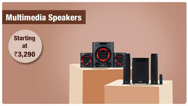 Multimedia Speakers Starting From Rs. 3,290