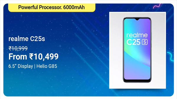 Realme C25s (Watery Grey, 64 GB)  (4 GB RAM)
