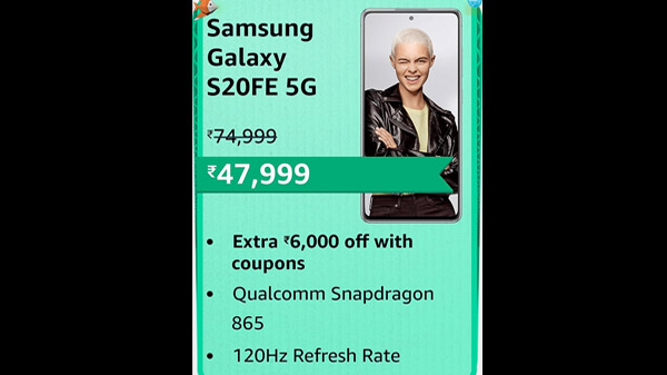 Samsung Galaxy S20 FE 5G (Cloud Navy, 8GB RAM, 128GB Storage)