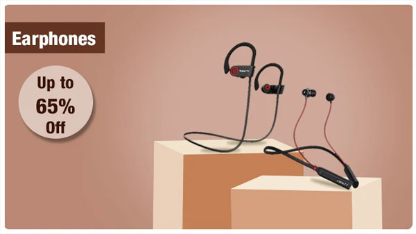 Up To 65% Off On Earphones
