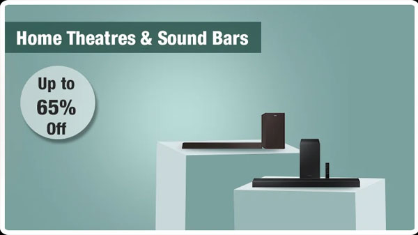 Up To 65% Off On Home Theaters And Soundbars