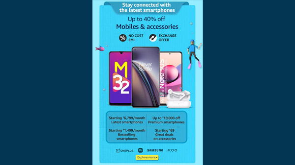 Up To 40% Off On Mobiles And Accessories