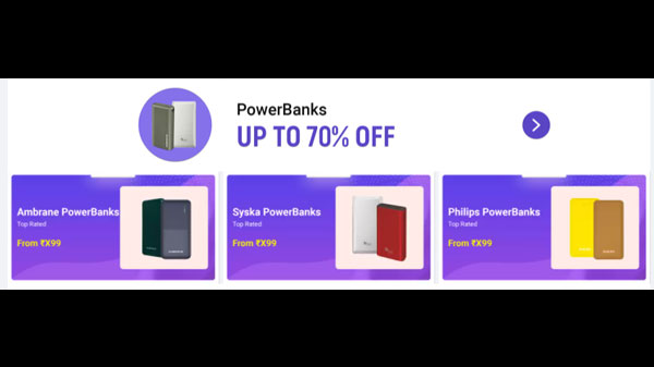Up To 70% Off On Power Banks