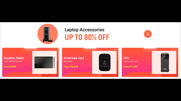Up To 80% Off On Laptop And Accessories