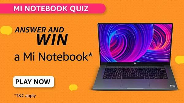Amazon Mi Notebook Quiz Answers Amazon Mi Notebook Quiz Answers