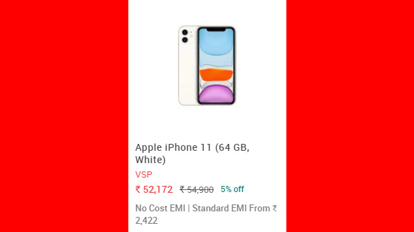 Apple iPhone 11 (64 GB Storage, White)