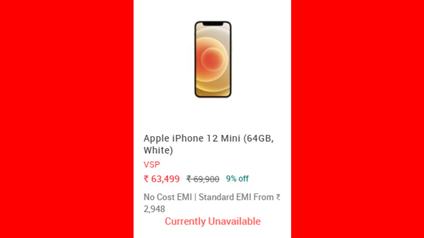 Apple iPhone 12 Mini (64 GB Storage, Black)