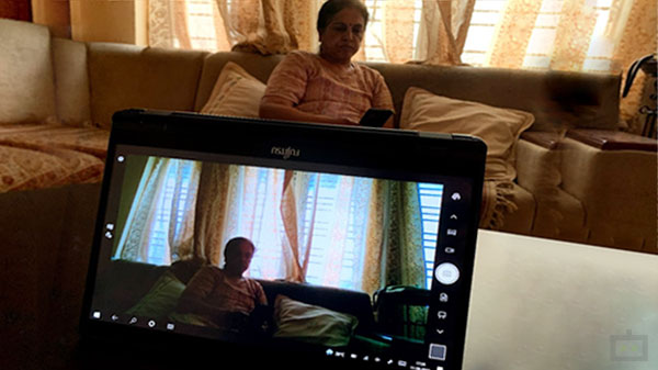 dual-cameras and an IR sensor