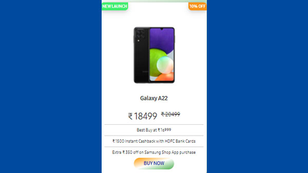 Samsung Galaxy A22 5G