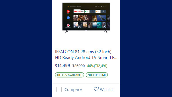IFFALCON 81.28 cms (32 Inch) HD Ready Android TV Smart LED TV 32F2A