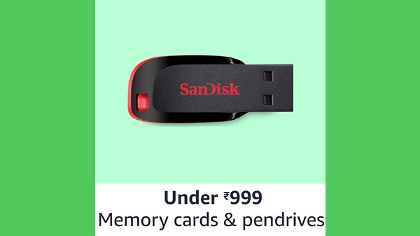Memory Cards And Pen Drives Under Rs. 999