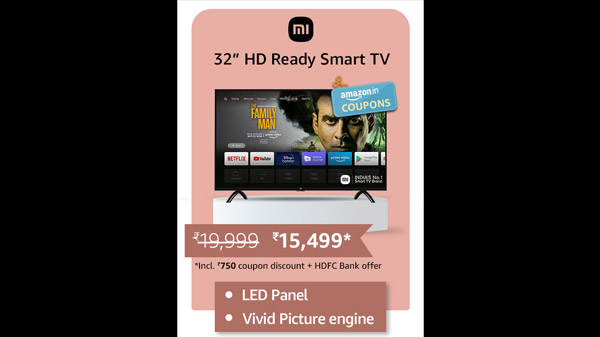 Mi 80 cm (32 inches) HD Ready Android Smart LED TV 4A PRO