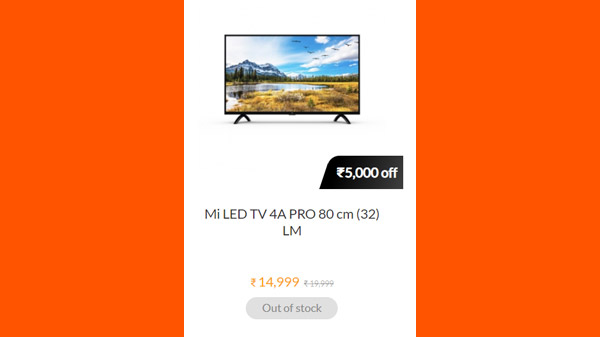 Mi LED TV 4A PRO 80 cm (32) LM