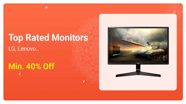 Minimum 40% Off On Monitors