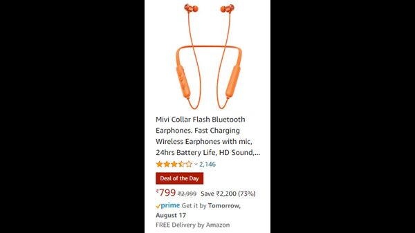 Mivi Collar 2B Wireless Earphones