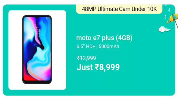 Motorola E7 Plus (Misty Blue, 64 GB) (4 GB RAM)