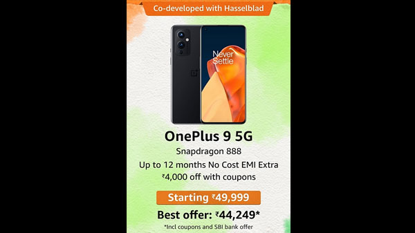OnePlus 9 5G (Astral Black, 8GB RAM, 128GB Storage)
