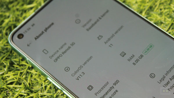 Oppo Reno 6 5G Hardware Specifications