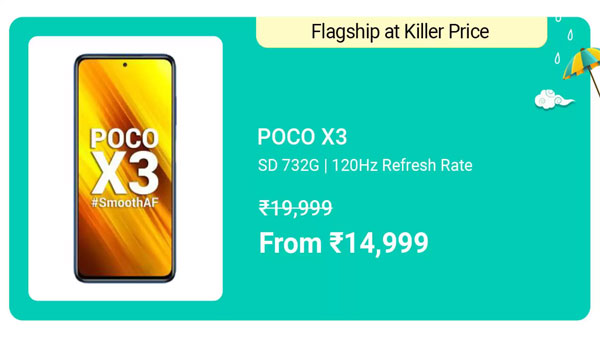 POCO X3 (Cobalt Blue, 64 GB)  (6 GB RAM)