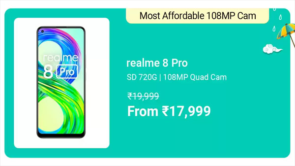 Realme 8 Pro (Infinite Black, 128 GB)  (6 GB RAM)