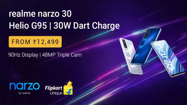 Realme Narzo 30 (Racing Silver, 64 GB)  (4 GB RAM)