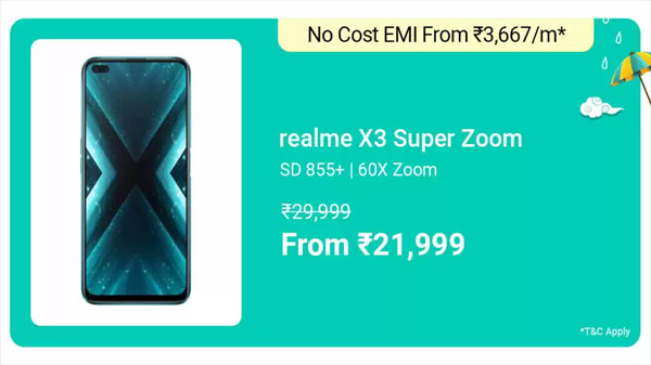Realme X3 SuperZoom (Glacier Blue, 256 GB)  (12 GB RAM)