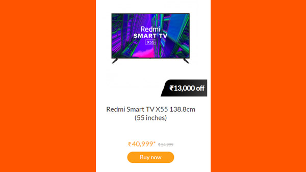 Redmi Smart TV X55 138.8cm (55 inches)